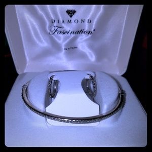 Diamond Bracelet & Earring set